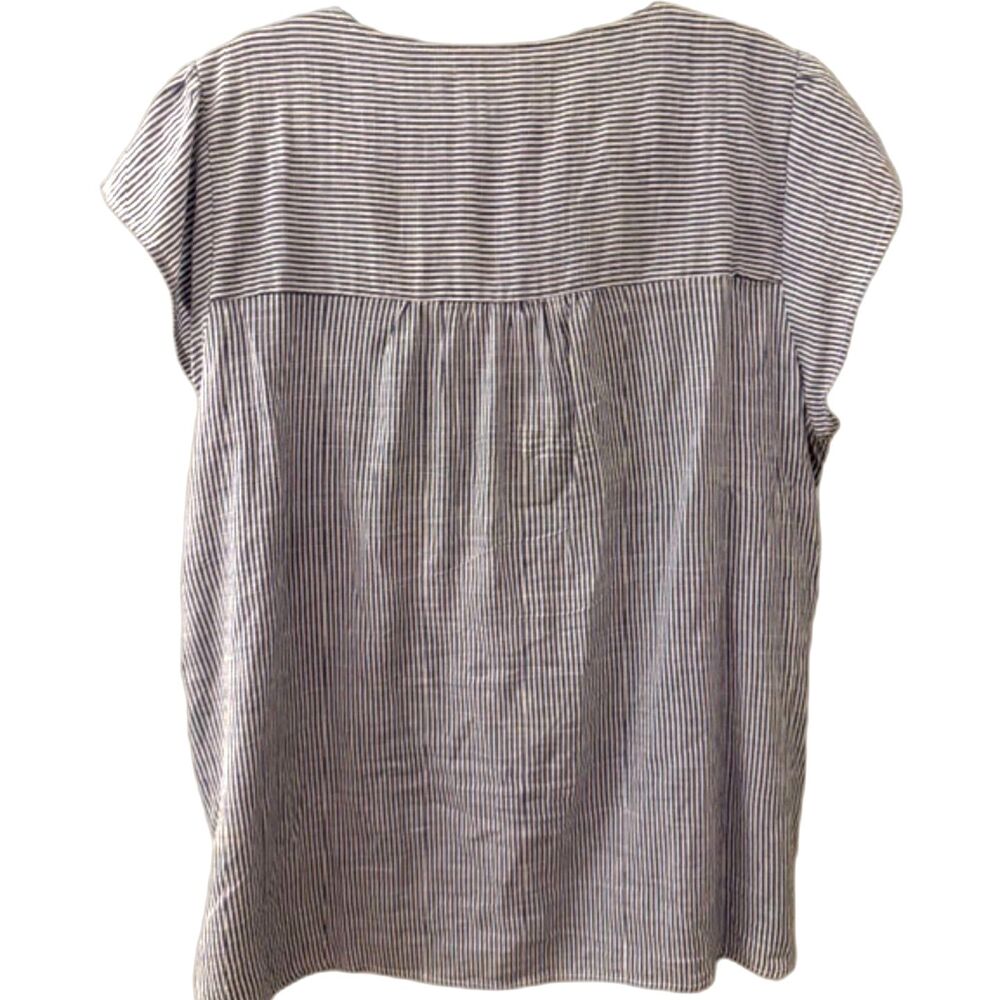 Savanna Jane Embroidered Boho Blouse Women’s 2X Floral Top Stripe Tunic - Picture 5 of 9
